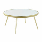 Couchtisch DKD Home Decor Spiegel Stahl (83,5 x 83,5 x 40 cm)