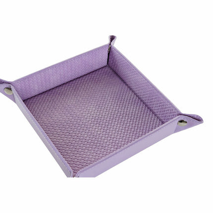 Ablageschale DKD Home Decor Lila Polyurethan 20 x 20 x 4 cm Romantisch