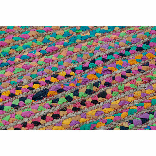 Teppich DKD Home Decor Braun Bunt Jute Baumwolle (160 x 230 x 1 cm)