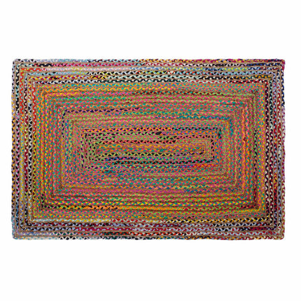 Teppich DKD Home Decor Braun Bunt Jute Baumwolle (160 x 230 x 1 cm)