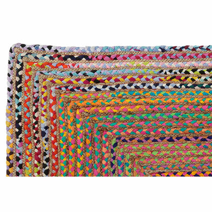 Teppich DKD Home Decor Braun Bunt Jute Baumwolle (200 x 290 x 1 cm)
