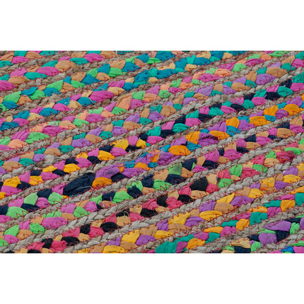 Teppich DKD Home Decor Braun Bunt Jute Baumwolle (200 x 290 x 1 cm)