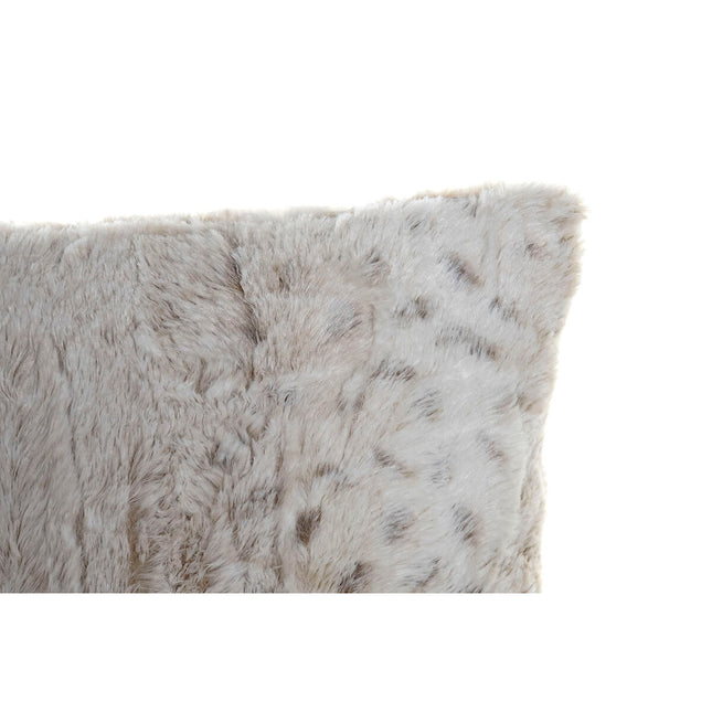 Kissen DKD Home Decor Beige 45 x 10 x 45 cm Weiß Dschungel