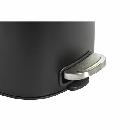 Abfalleimer DKD Home Decor Mattierend 25,2 x 20 x 27 cm Schwarz Metall 5 L Loft
