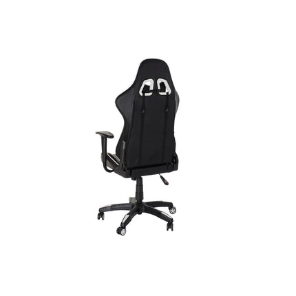 Bürostuhl mit Kopfstütze DKD Home Decor Schwarz Weiß (70 x 55 x 139 cm)