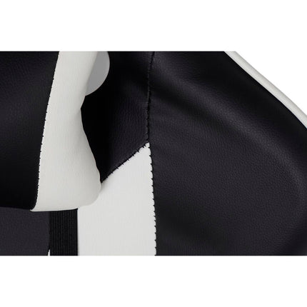 Bürostuhl mit Kopfstütze DKD Home Decor Schwarz Weiß (70 x 55 x 139 cm)