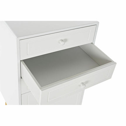 Schubladenschrank DKD Home Decor natürlich MDF Weiß (40 x 30 x 90 cm)