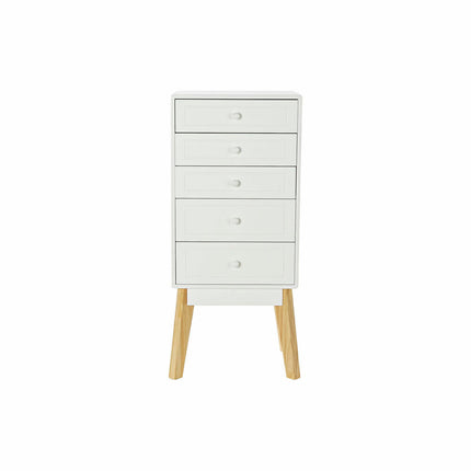 Schubladenschrank DKD Home Decor natürlich MDF Weiß (40 x 30 x 90 cm)