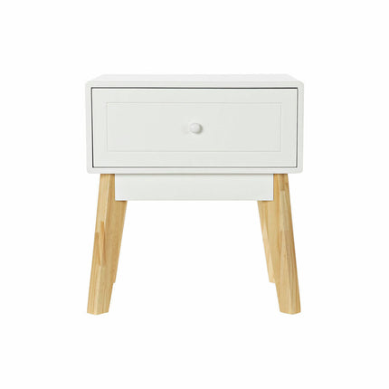 Nachttisch DKD Home Decor Weiß natürlich Holz MDF 45 x 36 x 49 cm