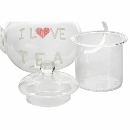 Teekanne DKD Home Decor 250 ml 14 x 8 x 15 cm Durchsichtig