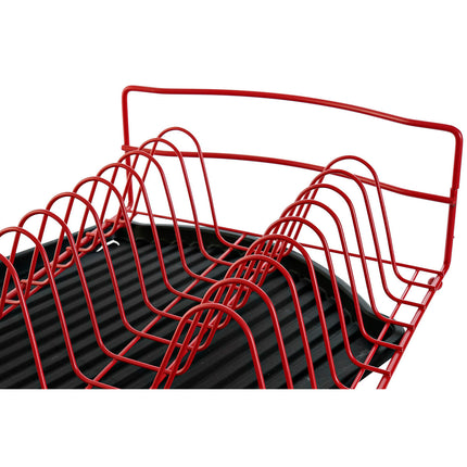 Abtropfsieb für die Spüle DKD Home Decor Rot Schwarz Metall Polypropylen 47,5 x 26,5 x 11 cm