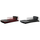 Abtropfsieb für die Spüle DKD Home Decor Rot Schwarz Metall Polypropylen 47,5 x 26,5 x 11 cm