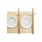 Sushi-Set DKD Home Decor 28,8 x 19,8 x 3 cm natürlich Weiß Steingut Orientalisch (28,8 x 19,8 x 3 cm)