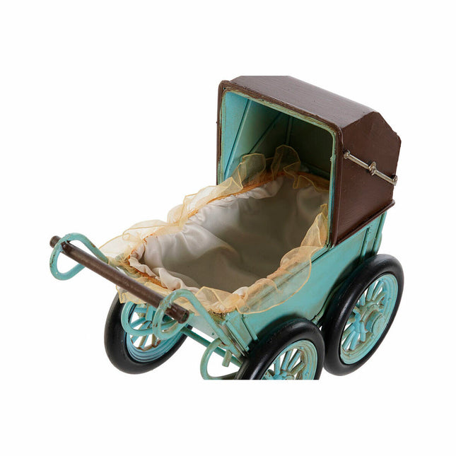 Deko-Figur DKD Home Decor MO-186345 19 x 11 x 16,5 cm Auto Blau Braun Vintage