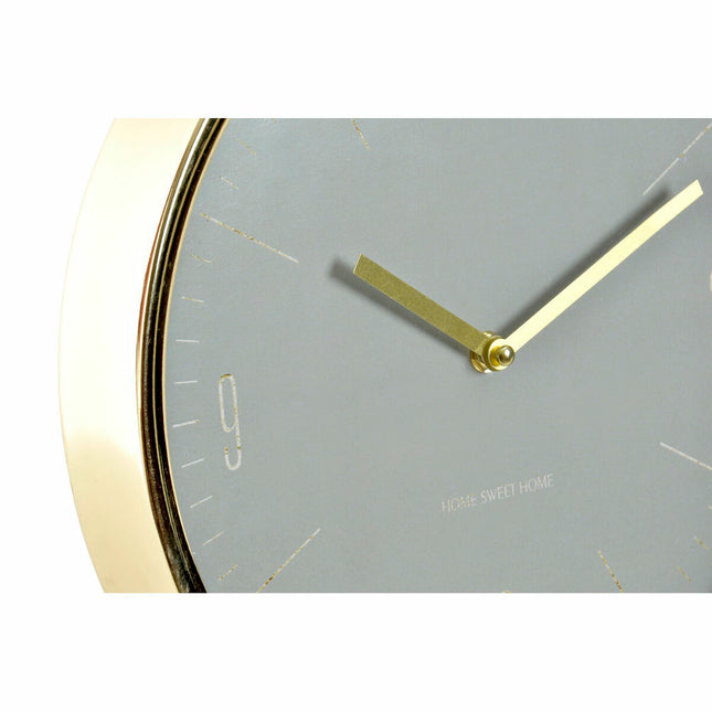Wanduhr DKD Home Decor Kristall Metall grün 30 x 4 x 30 cm (2 Stück)