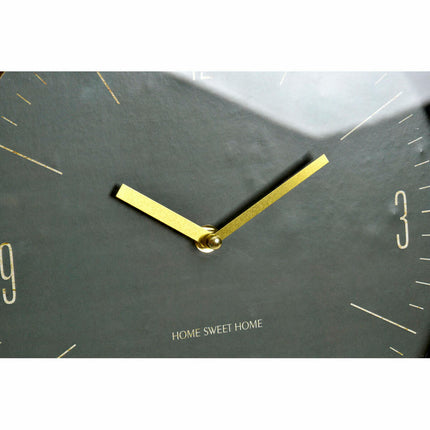 Wanduhr DKD Home Decor Kristall Metall grün 30 x 4 x 30 cm (2 Stück)