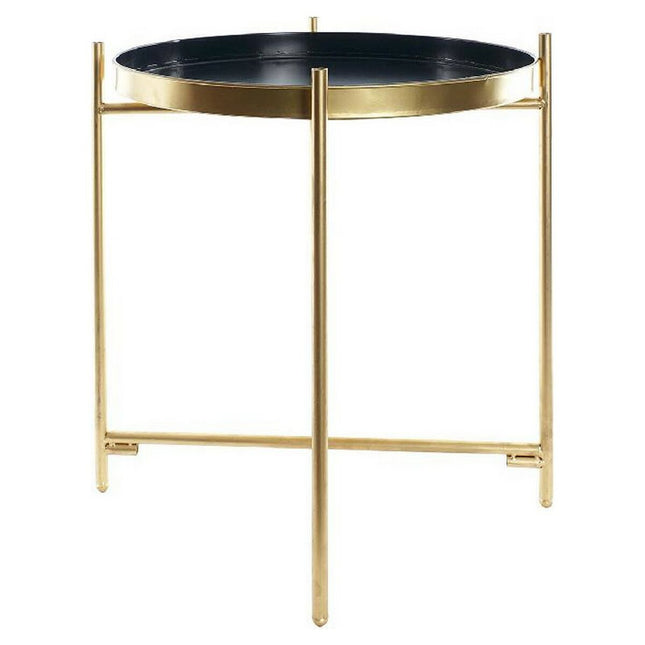 Beistelltisch DKD Home Decor Gold Metall Marineblau (40 x 40 x 50 cm)