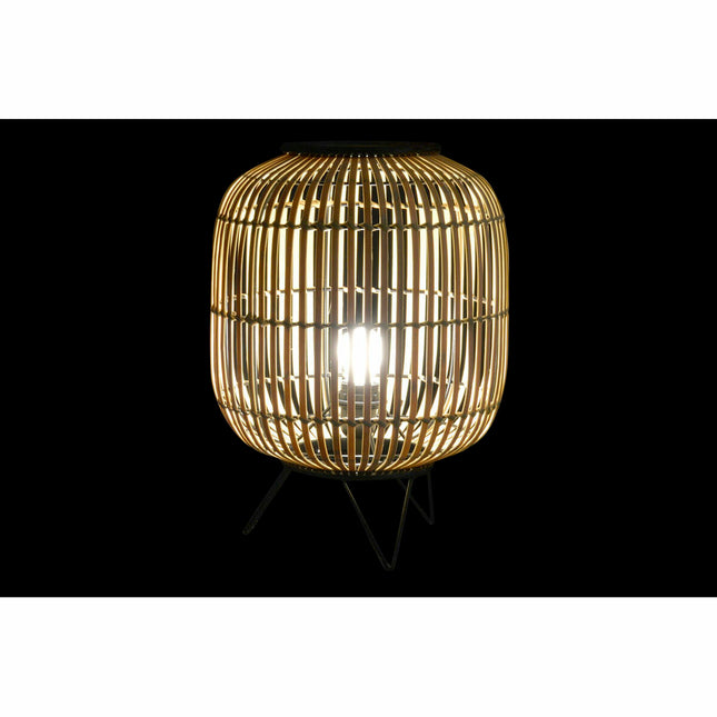 Tischlampe DKD Home Decor Schwarz Metall Braun Bambus (30 x 30 x 40.5 cm)