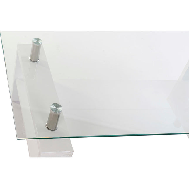 Beistelltisch DKD Home Decor S3023475 Kristall Metall Holz Aluminium Weiß Kunststoff 120 x 60 x 42 cm