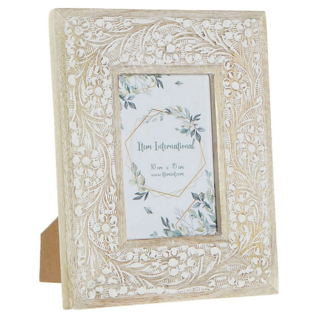 Fotorahmen DKD Home Decor Braun Mango-Holz Indianer 20 x 2 x 25 cm