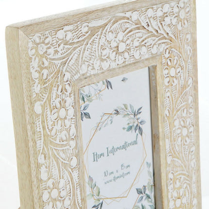 Fotorahmen DKD Home Decor Braun Mango-Holz Indianer 20 x 2 x 25 cm