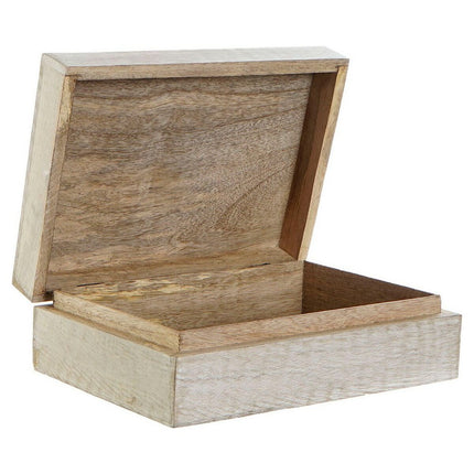 Set dekorativer Karten DKD Home Decor Mango-Holz 25 x 17 x 8 cm Decapé (2 Stück)