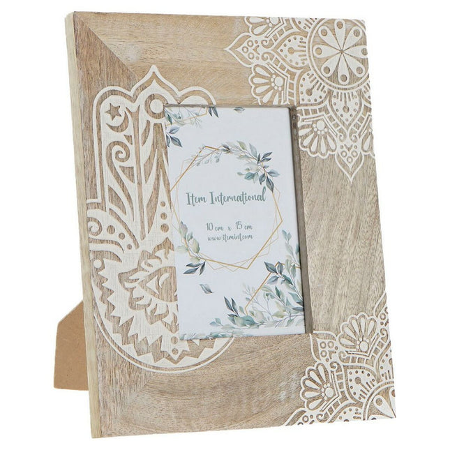 Fotorahmen DKD Home Decor 20 x 2 x 25,5 cm Braun Mango-Holz Indianer