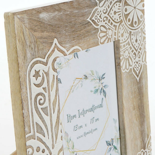 Fotorahmen DKD Home Decor 23 x 2 x 28 cm Braun Mango-Holz Indianer