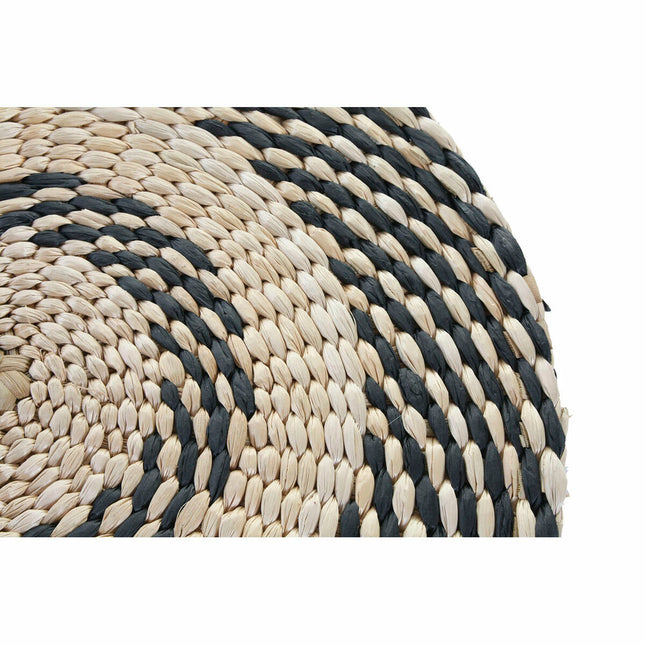 Untersetzer DKD Home Decor natürlich Schwarz Naturfaser (35 x 35 x 1 cm)