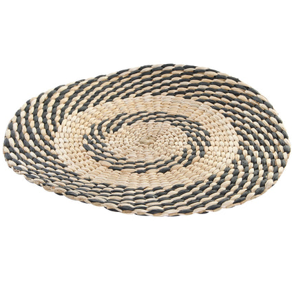 Untersetzer DKD Home Decor natürlich Schwarz Naturfaser (35 x 35 x 1 cm)