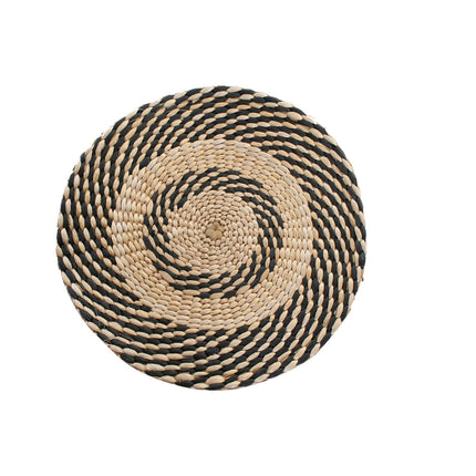 Untersetzer DKD Home Decor natürlich Schwarz Naturfaser (35 x 35 x 1 cm)