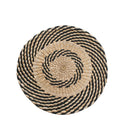 Untersetzer DKD Home Decor natürlich Schwarz Naturfaser (35 x 35 x 1 cm)