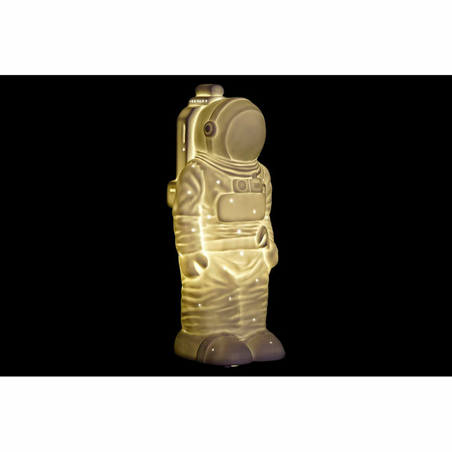 Tischlampe DKD Home Decor 14 x 12 x 31 cm Porzellan Weiß 220 V 25 W