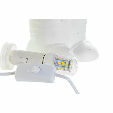 Tischlampe DKD Home Decor 14 x 12 x 31 cm Porzellan Weiß 220 V 25 W