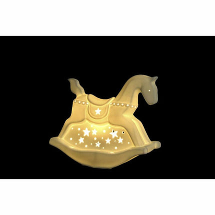 Tischlampe DKD Home Decor 25 x 10 x 23 cm Porzellan Weiß 220 V 25 W