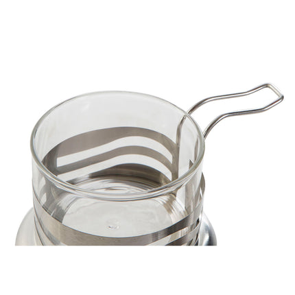 Zuckerdose DKD Home Decor Silberfarben Grundlegend 15 x 10,5 x 10 cm Kristall Edelstahl