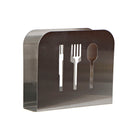 Serviettenring DKD Home Decor Essbestecke 15 x 4 x 12,5 cm Silberfarben Edelstahl