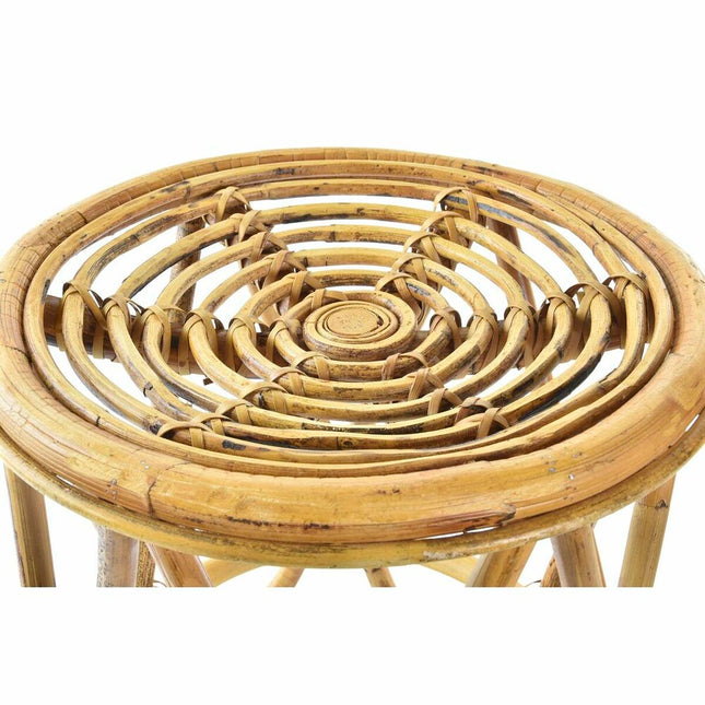Beistelltisch DKD Home Decor Braun Rattan Tropical (38 x 38 x 41,7 cm)