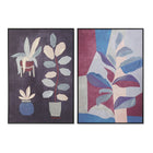 Bild DKD Home Decor 83 x 4,5 x 123 cm Blomster Moderne (2 Stück)