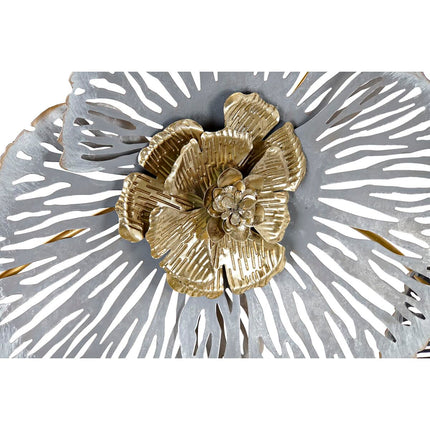 Konsole DKD Home Decor Spiegel Grau Gold Metall (108,5 x 38 x 80 cm)