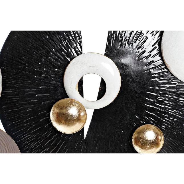 Wanddekoration DKD Home Decor Schwarz Metall Weiß (120 x 8.3 x 56 cm)
