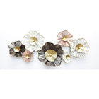 Wanddekoration DKD Home Decor Rosa Gold Metall Blomster Shabby Chic (132,7 x 9 x 61 cm)