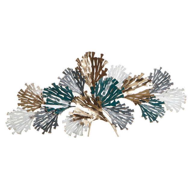 Wanddekoration DKD Home Decor Metall grün Helles Kupferbraun (120 x 10.2 x 56.5 cm)