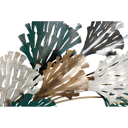 Wanddekoration DKD Home Decor 93,3 x 12 x 125,7 cm Grau Gold Weiß grün