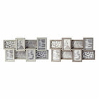 Fotorahmen DKD Home Decor 60 x 3 x 32 cm Kristall Grau Braun Holz MDF Urban (2 Stück)