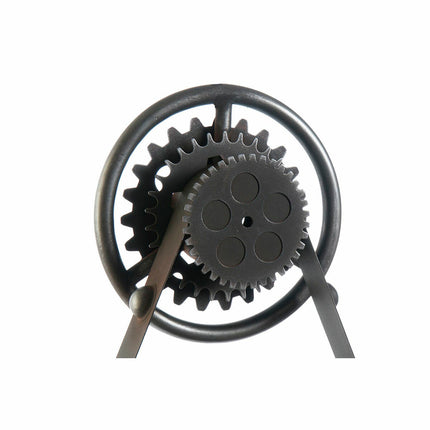 Wanduhr DKD Home Decor Kristall Schwarz Eisen (33 x 8 x 58 cm)