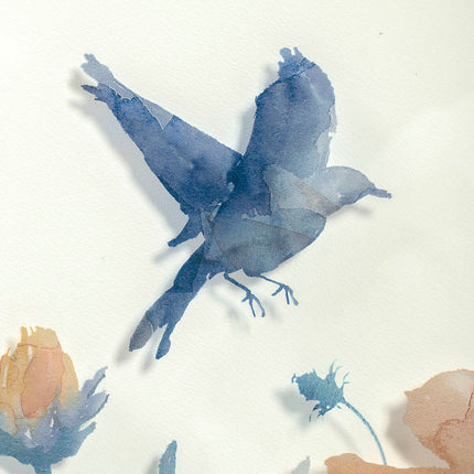 Bild DKD Home Decor 50 x 2 x 60 cm Blomster Shabby Chic (3 Stücke)