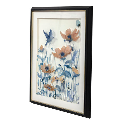 Bild DKD Home Decor 50 x 2 x 60 cm Blomster Shabby Chic (3 Stücke)