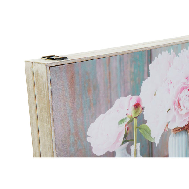 Schlüsselschrank DKD Home Decor Grau Holz MDF (46.5 x 6 x 31.5 cm) (2 pcs)