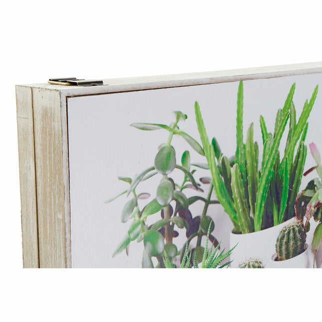 Schlüsselschrank DKD Home Decor Weiß grün Holz MDF (46.5 x 6 x 31.5 cm) (2 pcs)